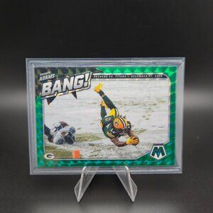 2021 Panini Mosaic Bang Green Mosaic Prizm Davante Adams #B-14 Green Bay Packers